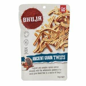 Majan’s Bhuja Ancient Grain Twists 140g